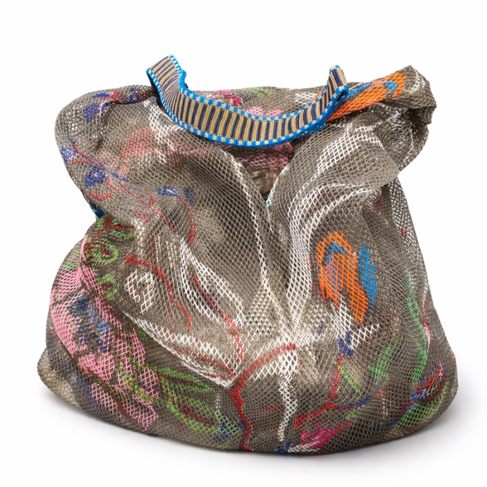 Epice Paris Mesh Tote Bag Colorful Floral Net Carryall